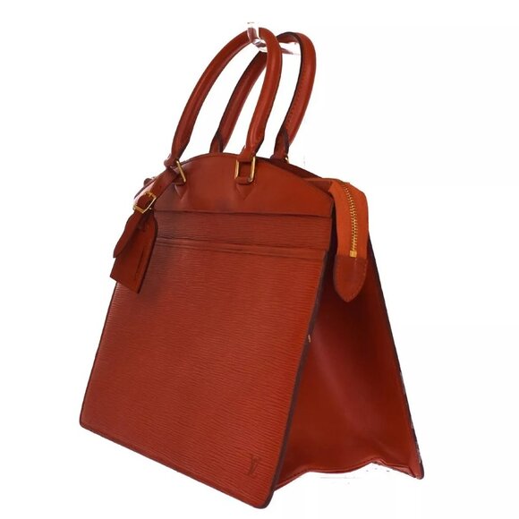 LOUIS VUITTON LV Logo Riviera Hand Bag Epi Leather Brown France M48183 67YG741 - Picture 11 of 16